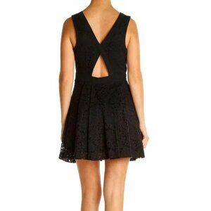 4. Free People Lovely In Love Lace Dress Black Size XS